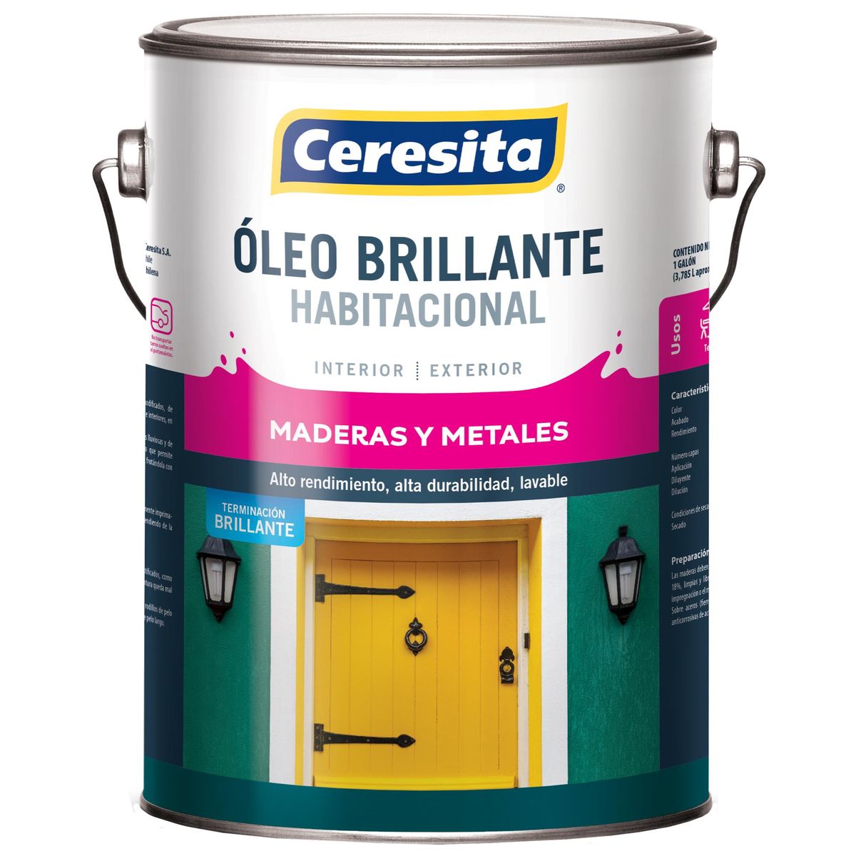 CERESITA - Óleo Habitacional Brillante 1 galón(es) Negro Negro 