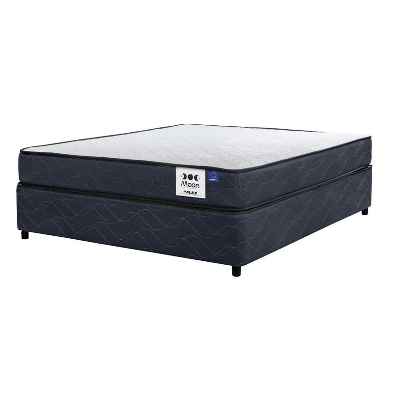 FLEX - Cama Americana 2 plazas Moon  Azul Oscuro