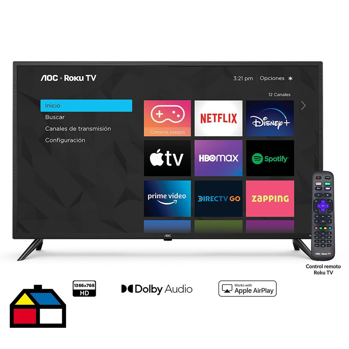 AOC - Smart TV LED 39 " HD 39S5195