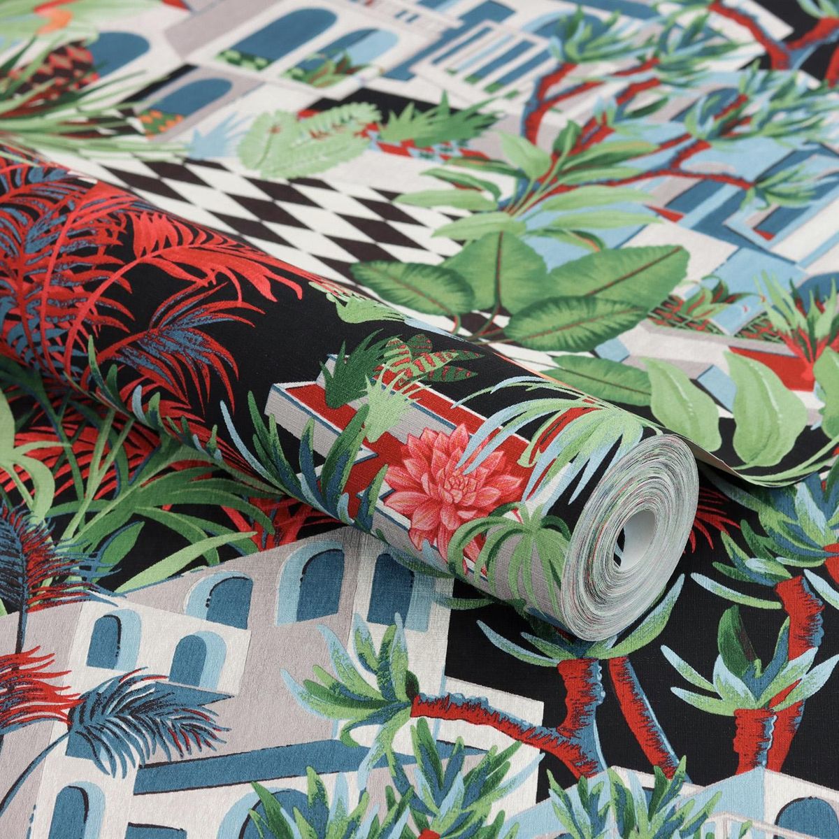 RASCH - Papel Mural Tropical H 687408 5 m2