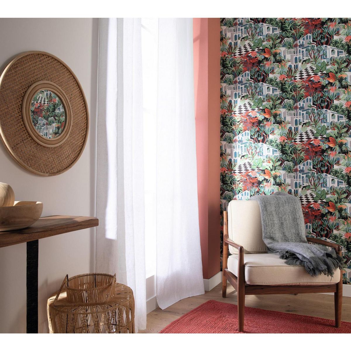 RASCH - Papel Mural Tropical H 687408 5 m2