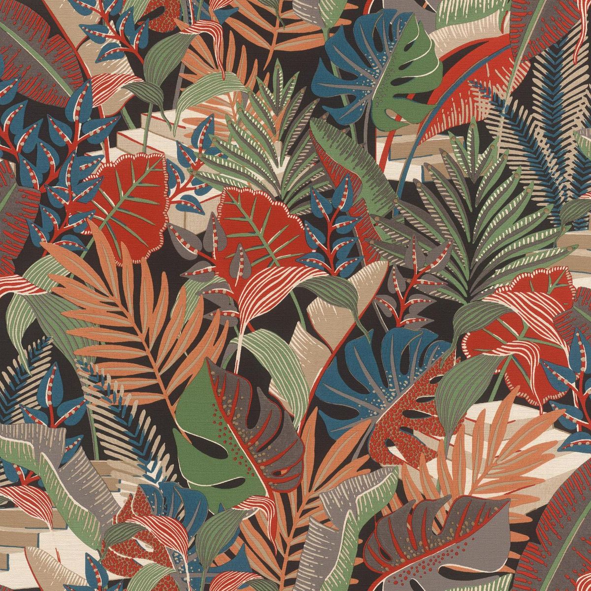 RASCH - Papel Mural Tropical H 687811 5 m2