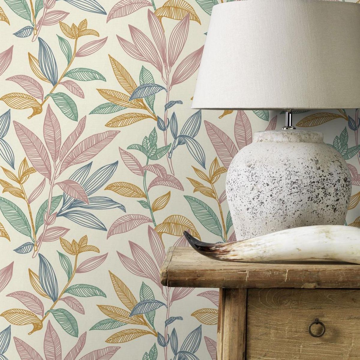 RASCH - Papel Mural Tropical H 466423 5 m2