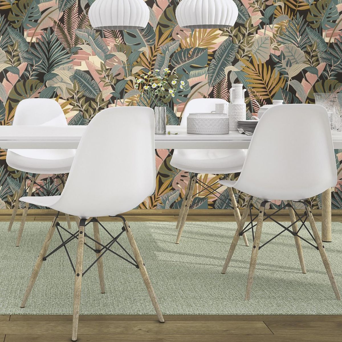 RASCH - Papel Mural Tropical H 687804 5 m2