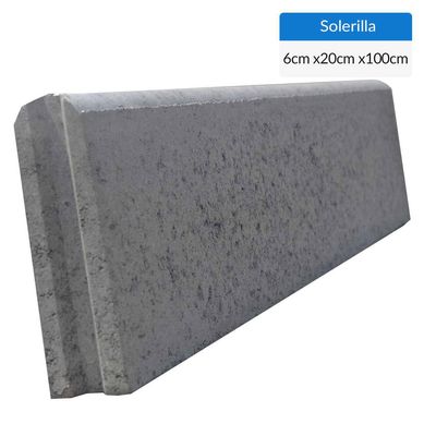 Solerilla canto redondo 100x20x6 cm