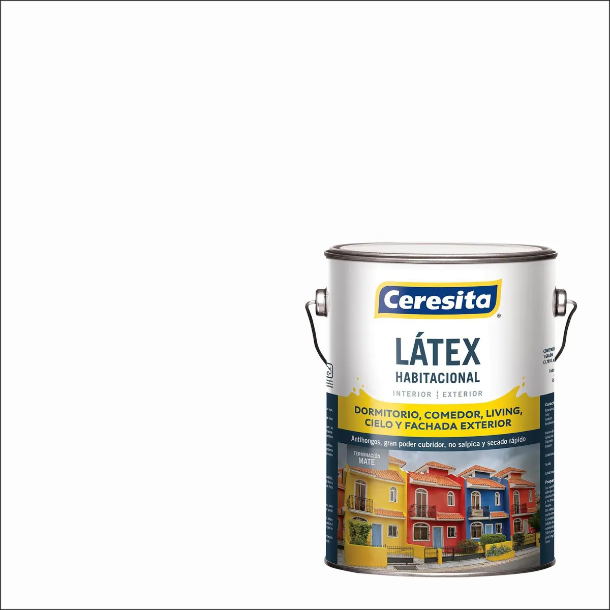 CERESITA - Pintura Látex Habitacional Galón 1 galón(es) Mate Blanco 