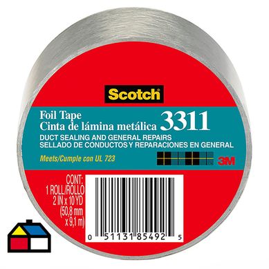 Cinta de aluminio 50mm x 9,1m
