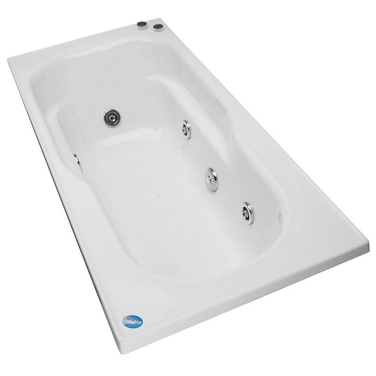 Tina 150cm x 70cm hidromasaje Logic 5 jets derecha