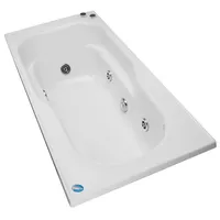 Tina 150cm x 70cm hidromasaje Logic 5 jets derecha