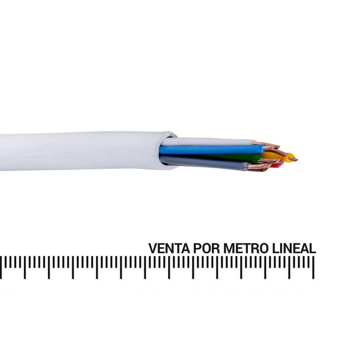 ROIMEX - Cable Telefónico 2 Pares 24 Awg Metro Lineal Blanco