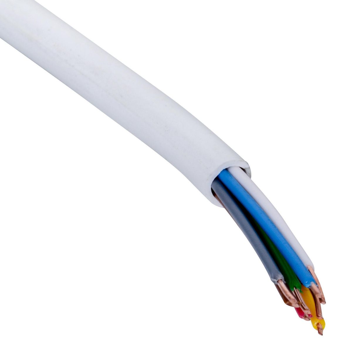 ROIMEX - Cable Telefónico 2 Pares 24 Awg Metro Lineal Blanco