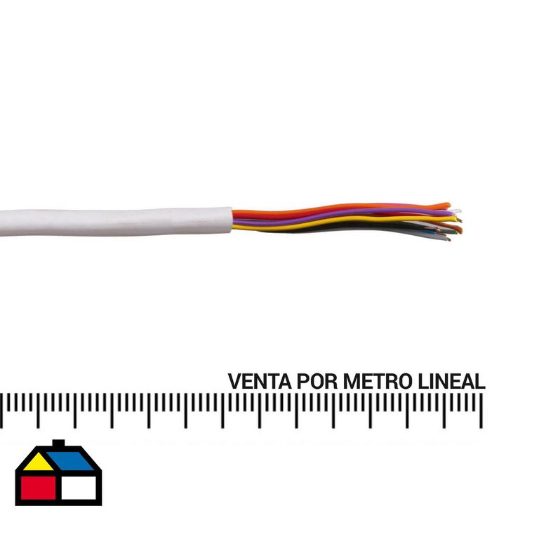Cable Telefónico 3 Pares 24 Awg Metro Lineal Blanco