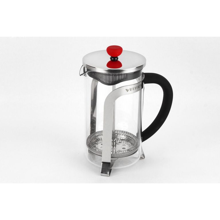 VITREX Cafetera Embolo Vidrio 600 ml Transparente