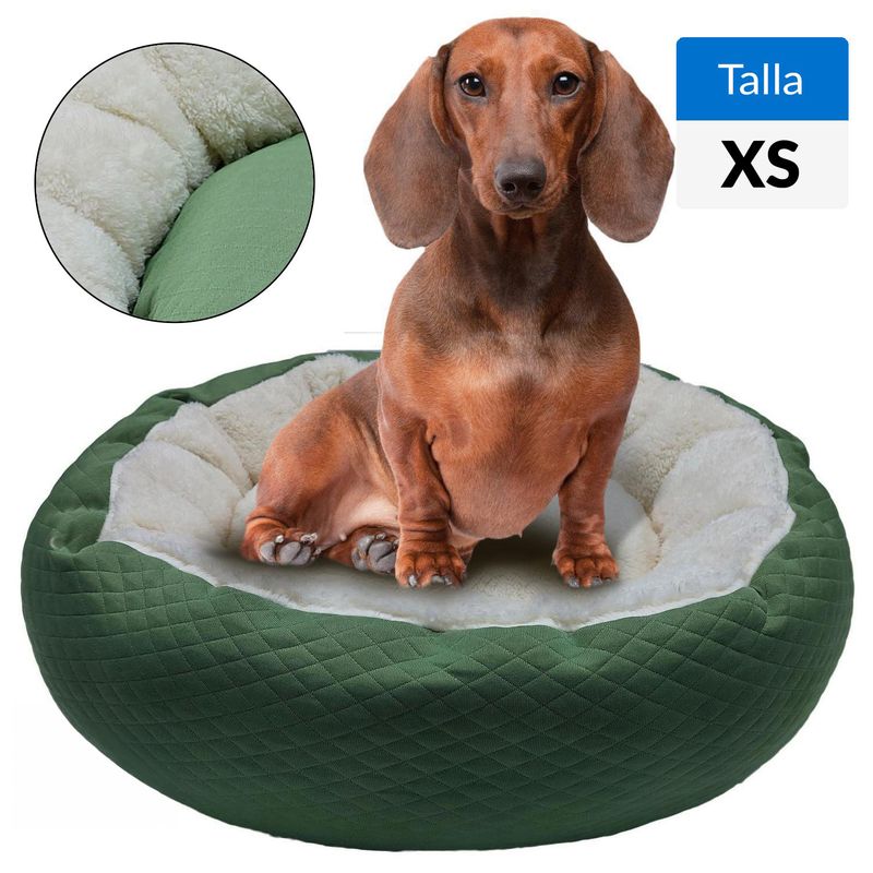 PETIZOOS - Cama Bombon Soft para Gato 19x45x45 cm Verde