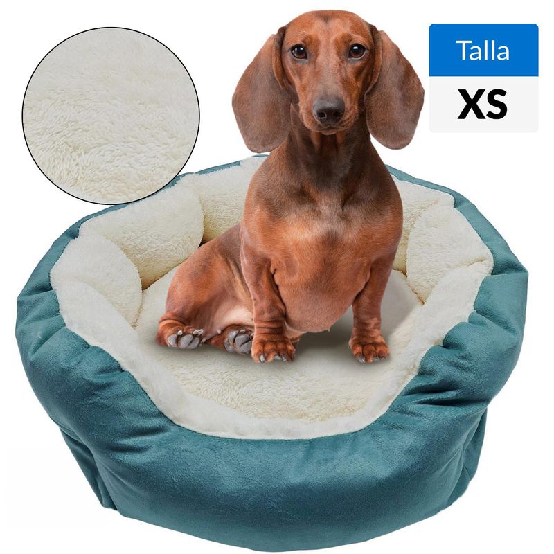 PETIZOOS - Cama Nube Soft para Gato 19x45x45 cm Celeste