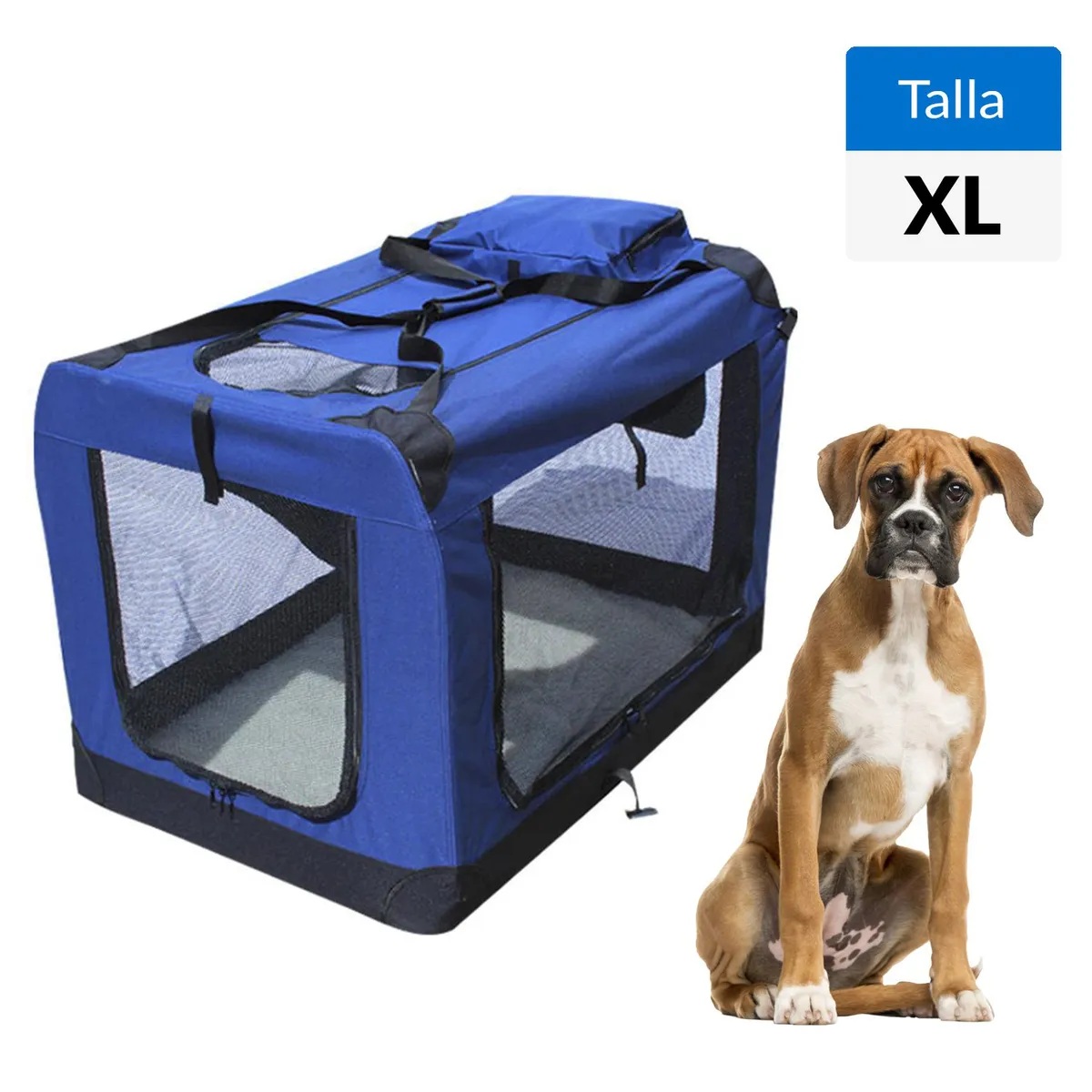 GENERICO - Bolso Transportador XL para Perro 94x67x10 cm Azul