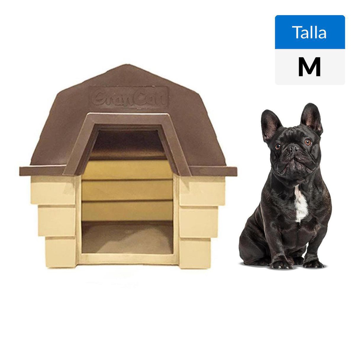 GENERICO - Casa de Perro 67x61x77 cm Café/Beige