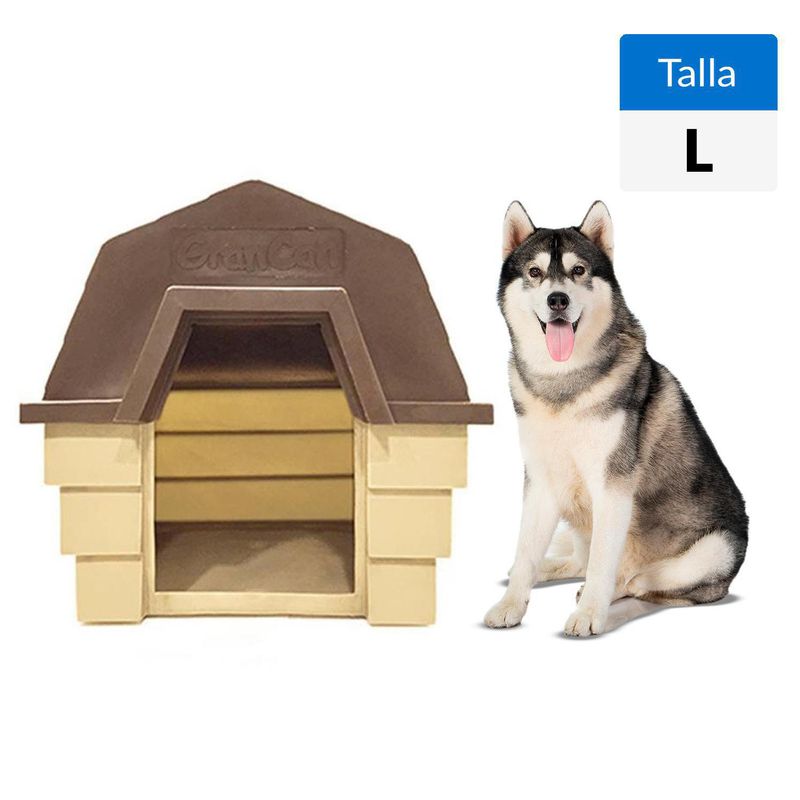 GENERICO - Casa para Perro 71x69x89 cm Café/Beige