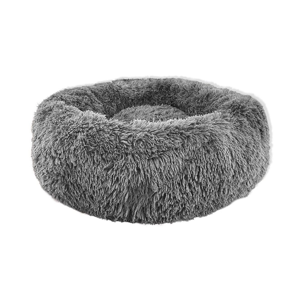GENERICO - Cama Suave Felpa L para Perro 13x23x54 cm Gris