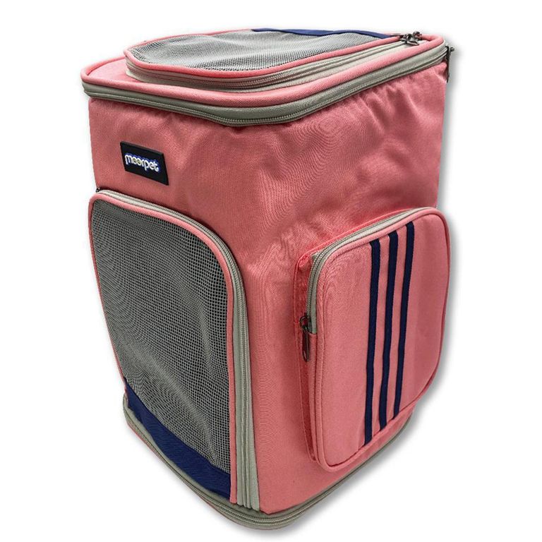 Mochila Transportadora para Perro 59x47x57 cm Rosado