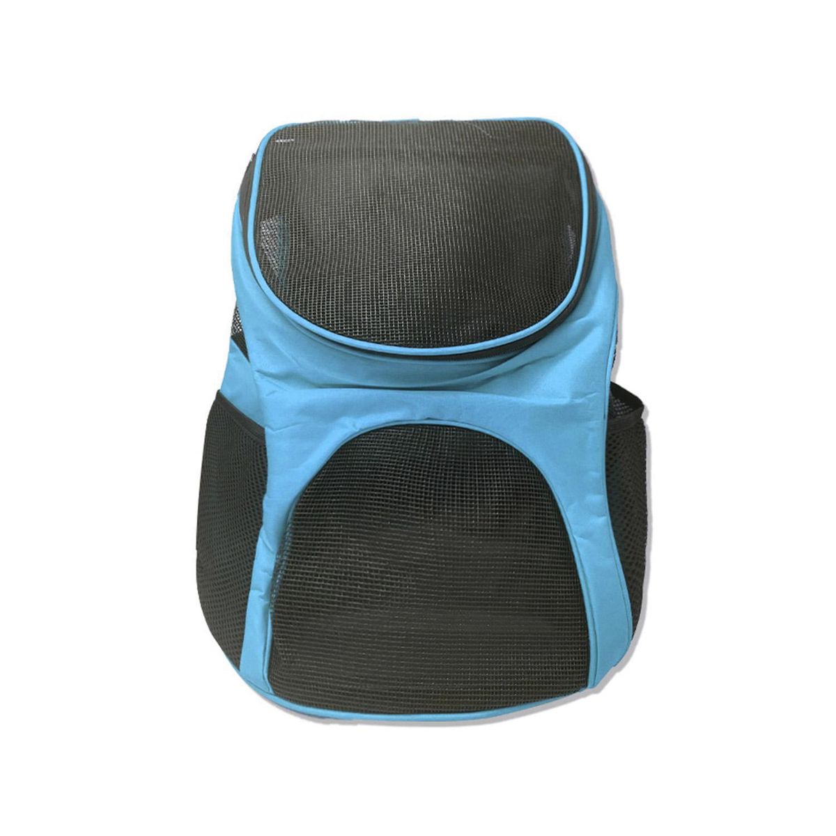 GENERICO - Mochila Transportadora para Perro 33x32x20 cm Negro/Celeste