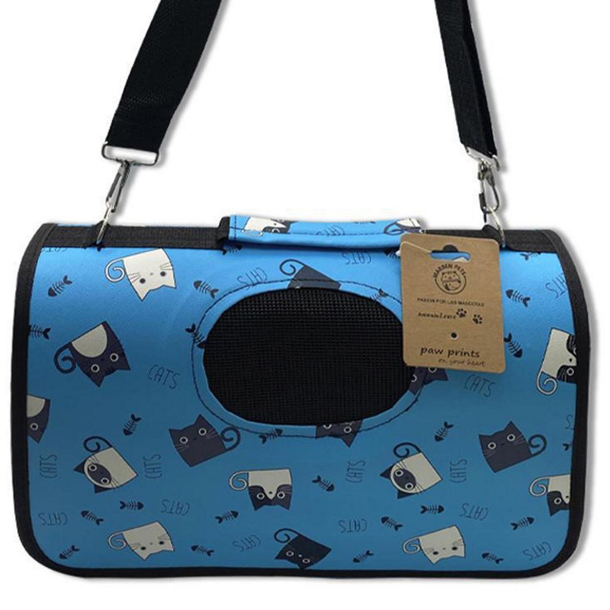 GENERICO - Bolso S para Perro 2x28x54 cm Celeste