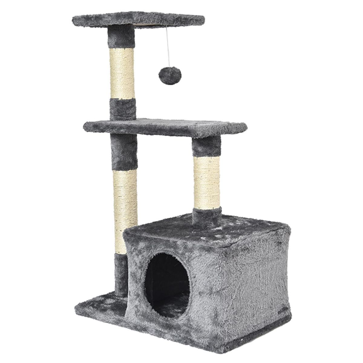 GENERICO - Rascador para gato con 2 niveles