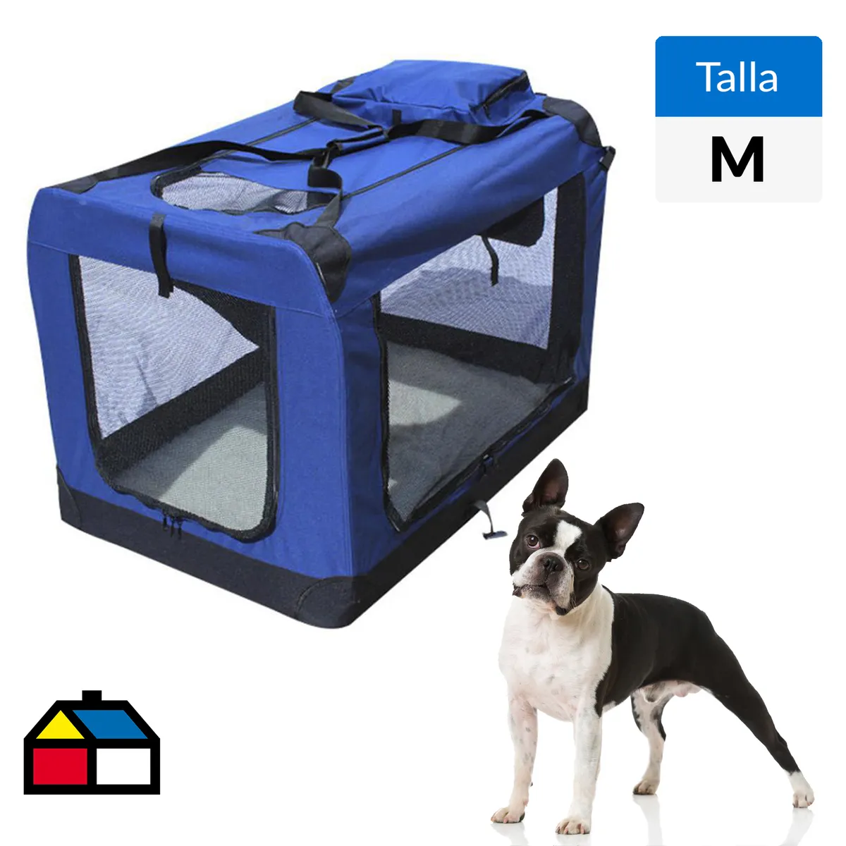 GENERICO - Bolso Transportador M para Perro 71x50x10 cm Azul