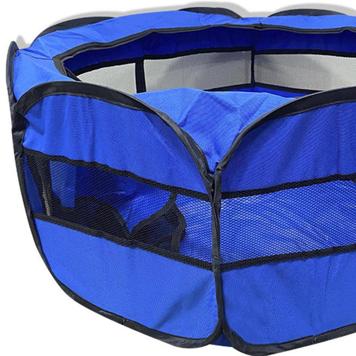 GENERICO - Cerca Jaula Plegable para Perro 41x86x86 cm Azul