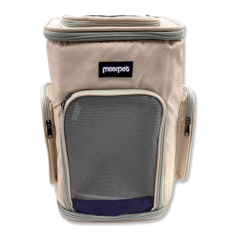 Mochila Transportadora Premium para Perro 59x47x57 cm Beige