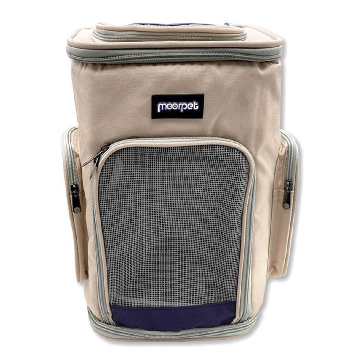 GENERICO - Mochila Transportadora Premium para Perro 59x47x57 cm Beige