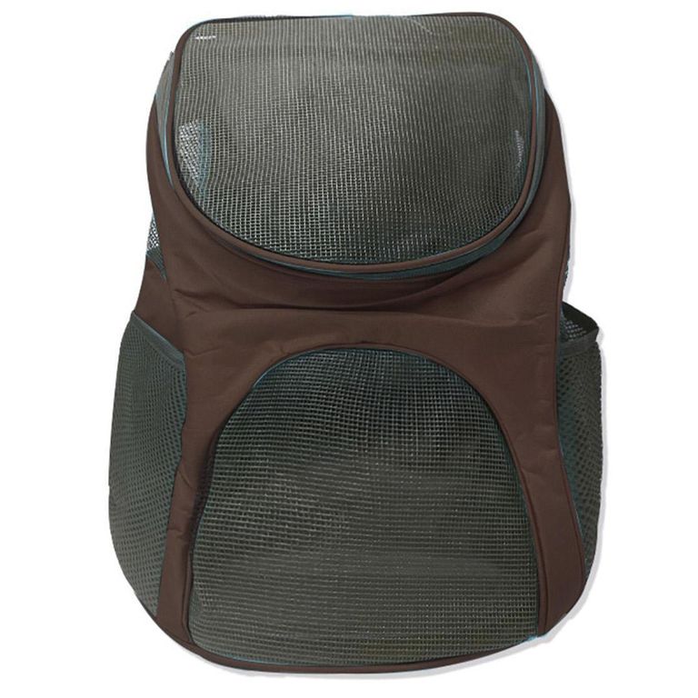 Mochila Transportadora para Perro 33x32x20 cm Negro/Café