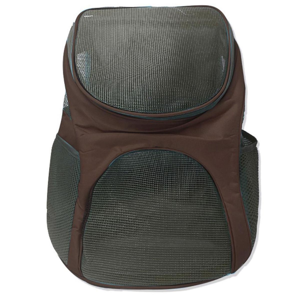 GENERICO - Mochila Transportadora para Perro 33x32x20 cm Negro/Café