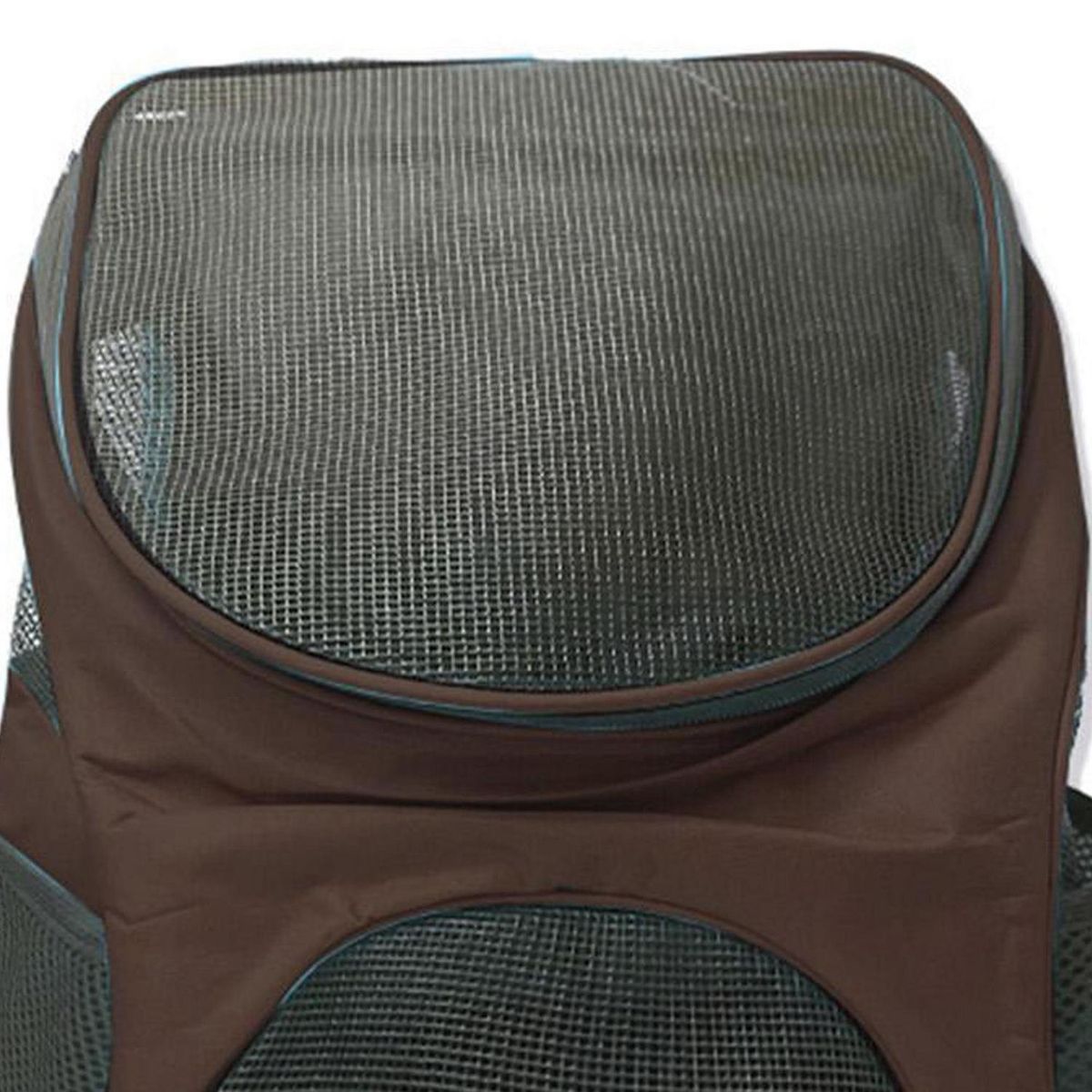 GENERICO - Mochila Transportadora para Perro 33x32x20 cm Negro/Café