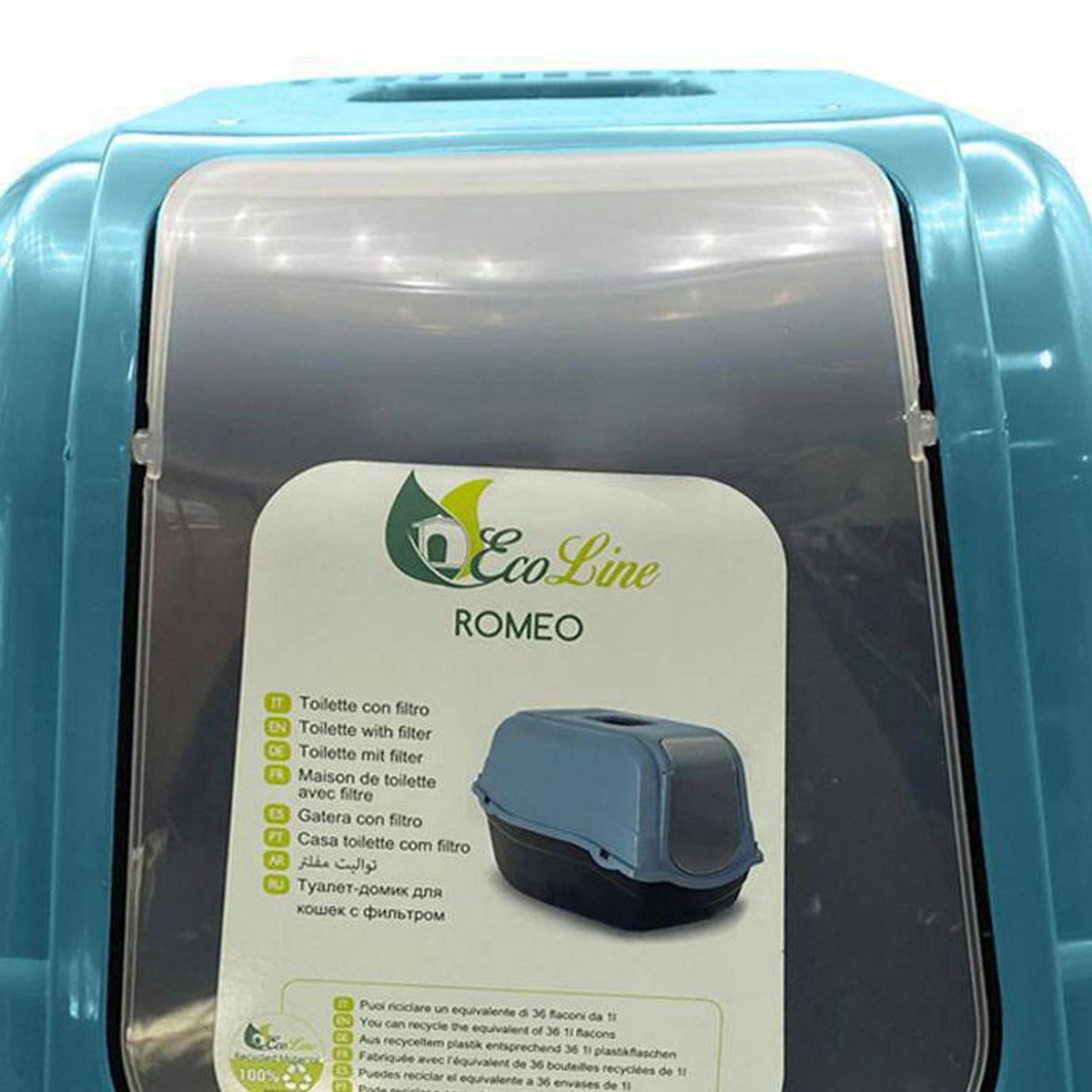 GENERICO - Arenero para gatos celeste