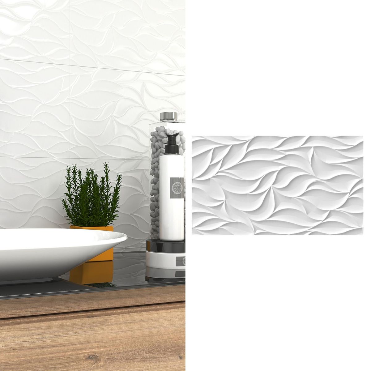 EMBRAMACO - Cerámica 33x60 cm Campestre Blanco 2.43 m2