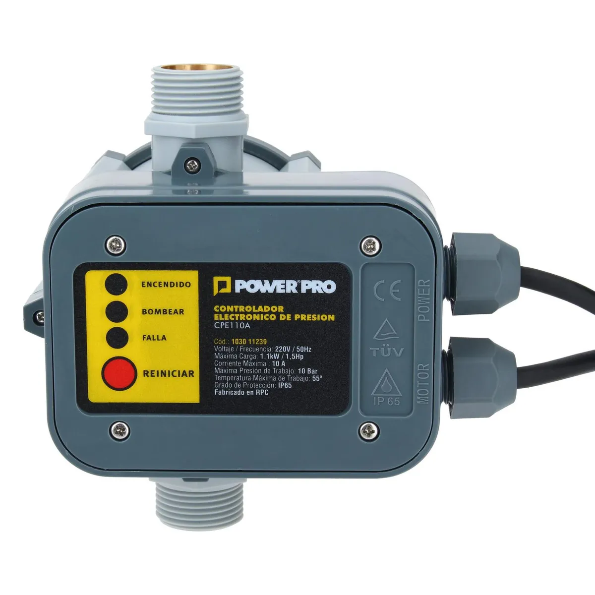 POWER PRO - Controlador eléctrico de presión 10A 1,5HP