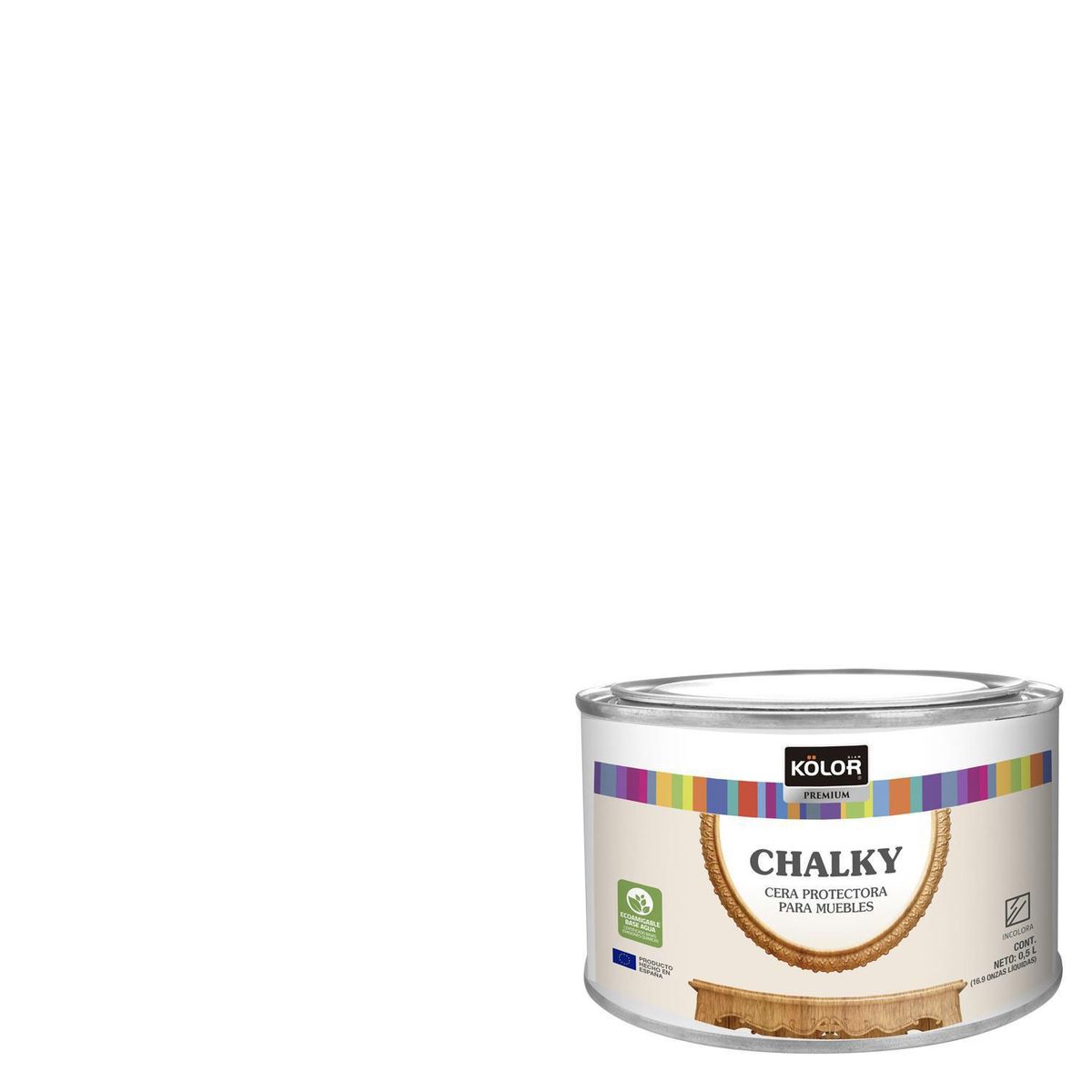 KOLOR - Cera al Agua Mate 0.5 l sin color