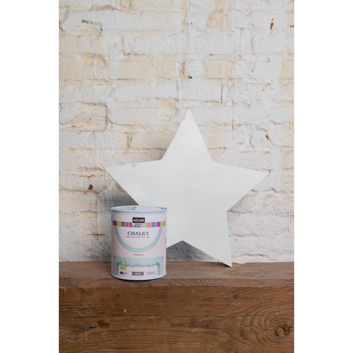 KOLOR - Pintura Tizada Chalky Tarro 1 l Mate gris