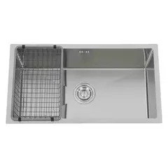 DOMSA - Lavaplatos Deluxe MDS7140-S S/L 1 Cubeta(s) 71x23x40 cm Acero inoxidable