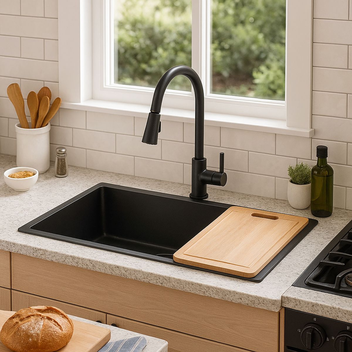 DOMSA - Lavaplatos Deluxe MDS8050B-B-S/L 1 Cubeta(s) 80x21x50 cm Acero inoxidable