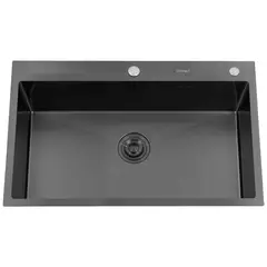 DOMSA - Lavaplatos Deluxe MDS8050A-B-C/L 1 Cubeta(s) 80x21x50 cm Acero inoxidable
