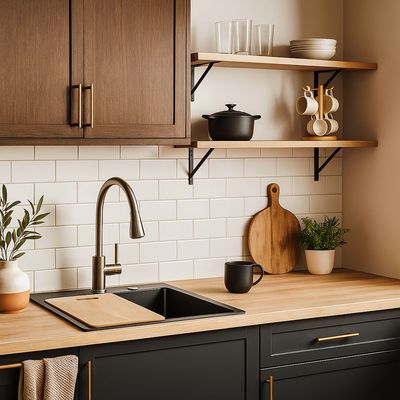 Imagen 2 del producto Lavaplatos Deluxe MDS5046-SS 1 Cubeta(s) 50x22x46 cm Acero inoxidable