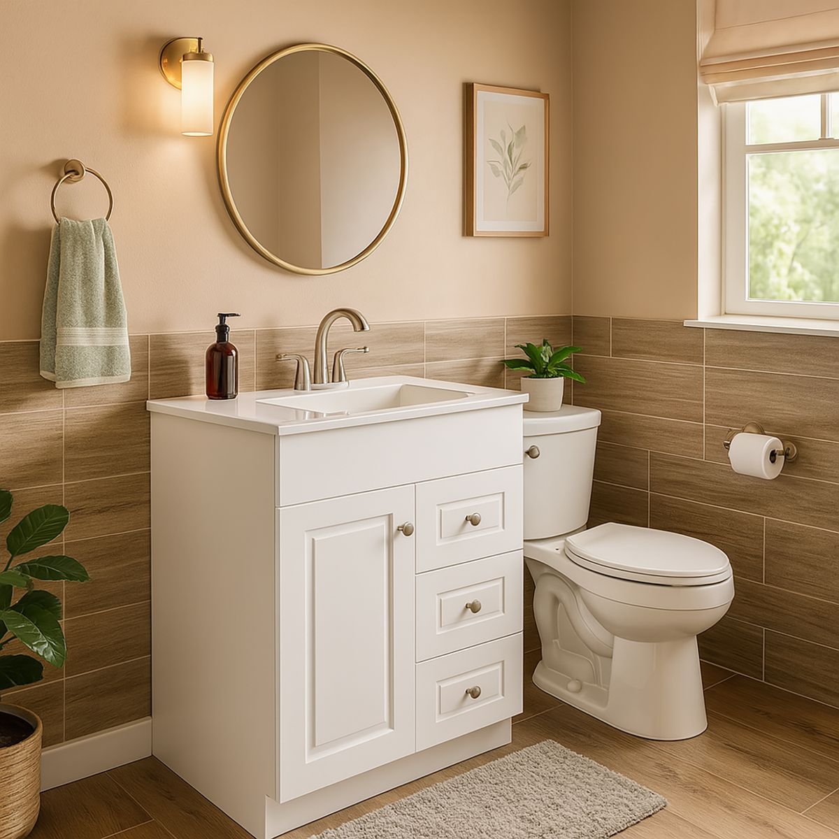 DOMSA - Mueble vanitorio B70-PHNB (Sin Cubierta)