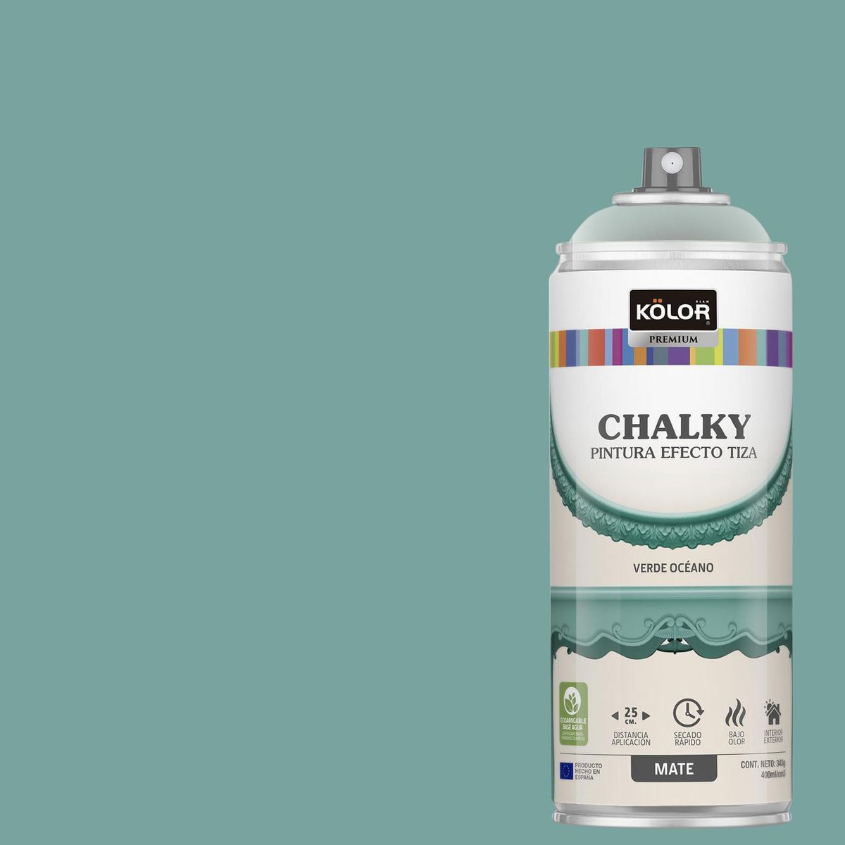 KOLOR - Pintura Tizada Chalky Spray 0.4 l Mate verde
