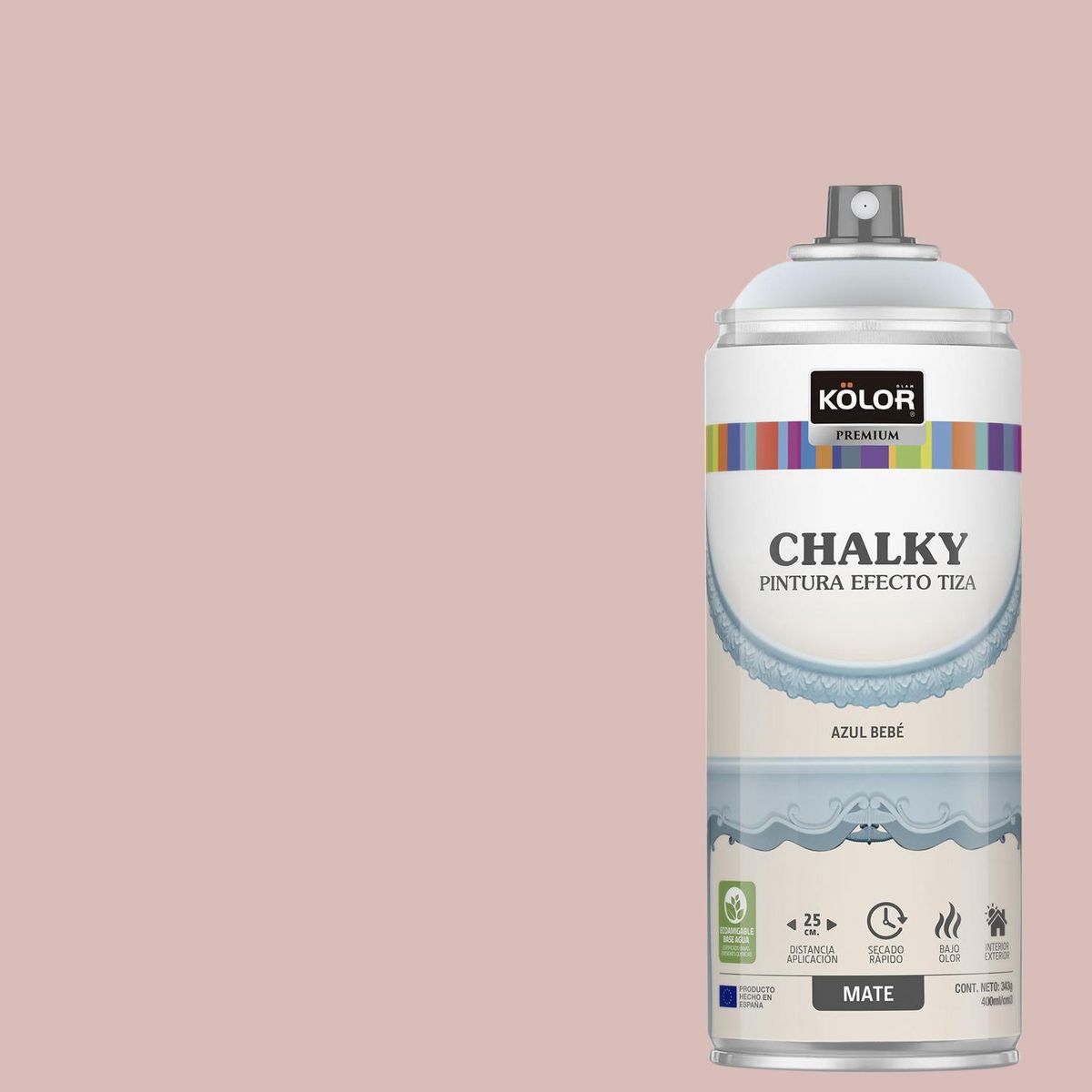 KOLOR - Pintura Tizada Chalky Spray 0.4 l Mate azul