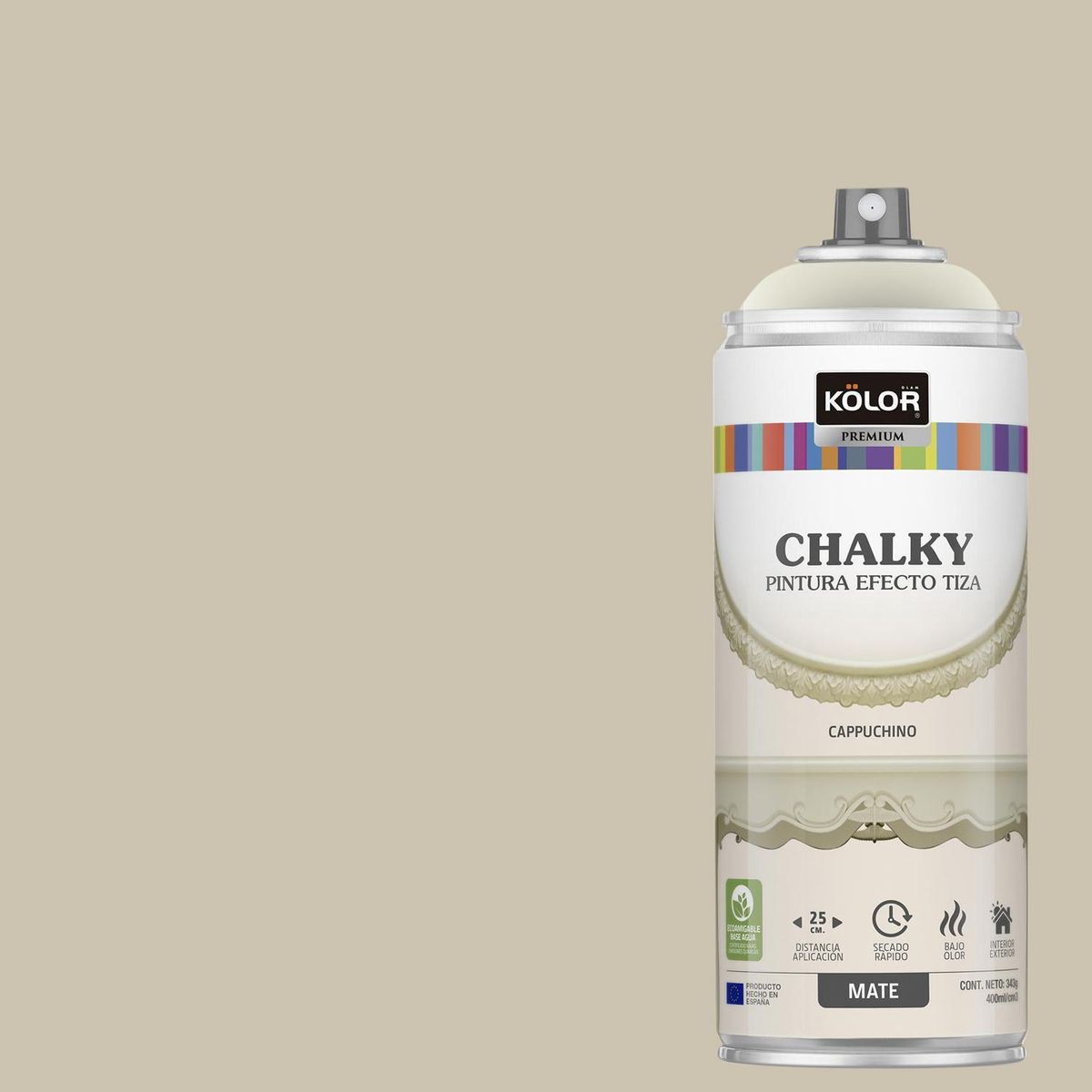 KOLOR - Pintura Tizada Chalky Spray 0.4 l Mate café
