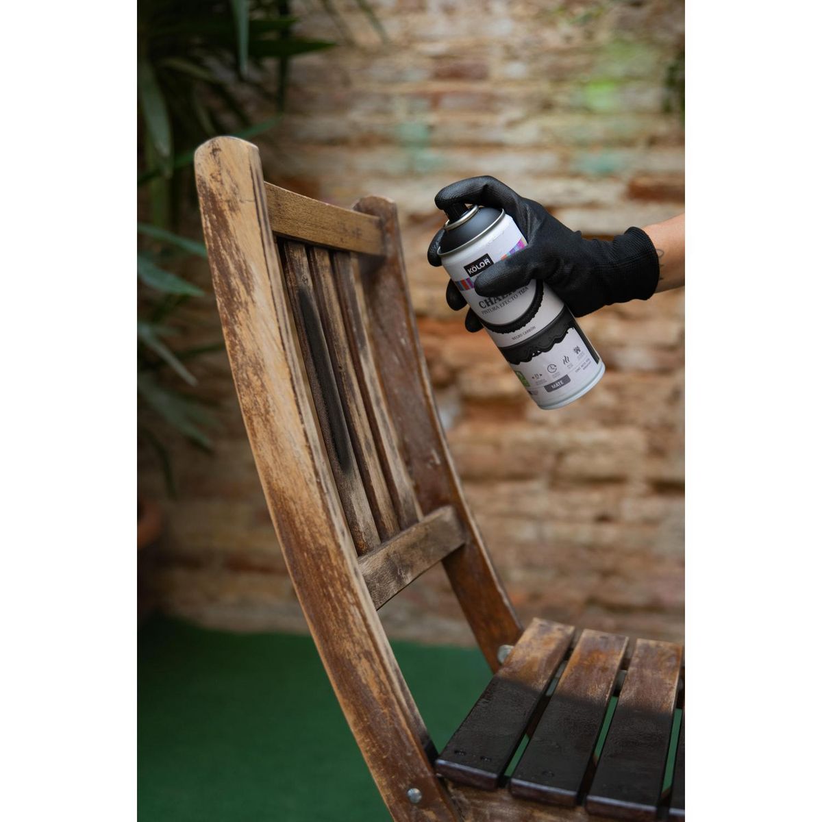 KOLOR - Pintura Tizada Chalky Spray 0.4 l Mate negro