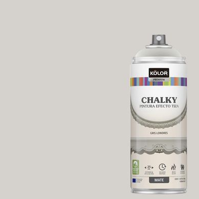 Pintura Tizada Chalky en Spray Gris Londres Mate 400ml