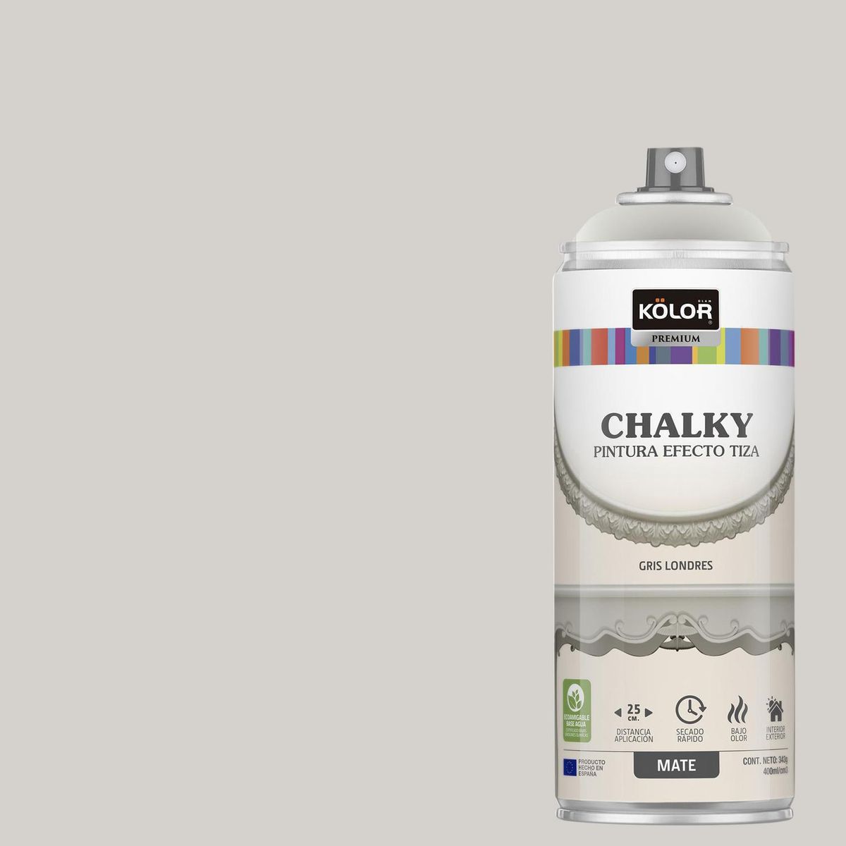 KOLOR - Pintura Tizada Chalky Spray 0.4 l Mate gris